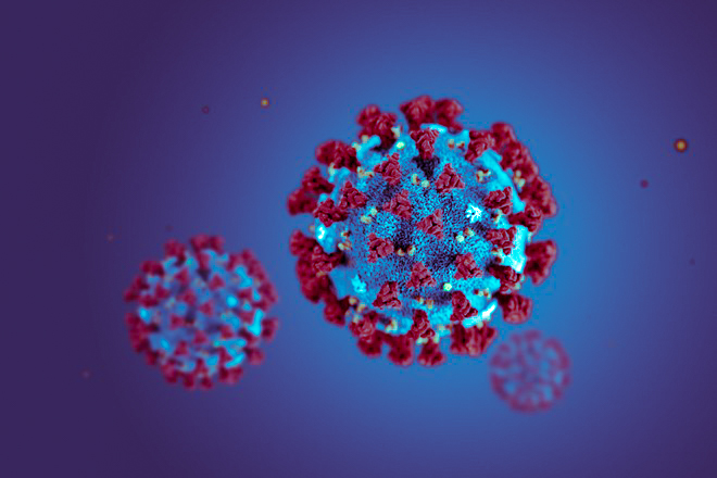 multiple coronavirus illustration